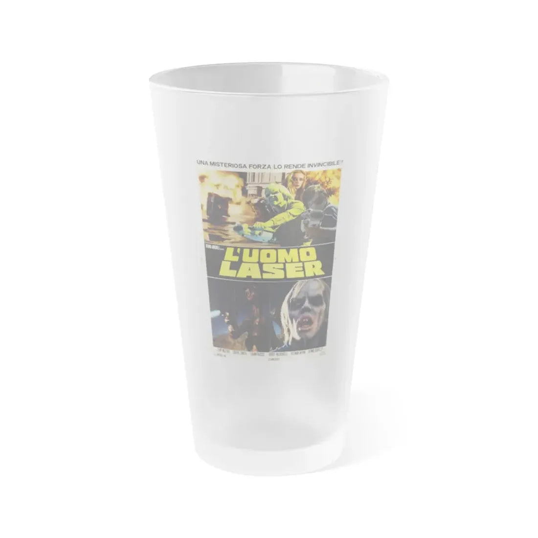 LASERBLAST (2) 1978 Movie Poster - Frosted Pint Glass 16oz 16oz Frosted - Go Mug Yourself