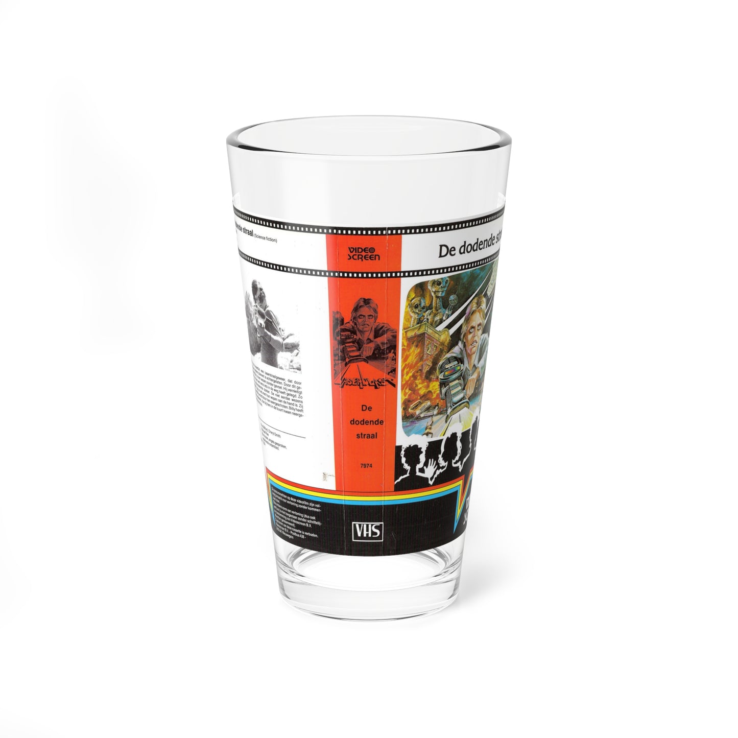 LASERBLAST (VHS COVER) Pint Glass 16oz-16oz-Go Mug Yourself