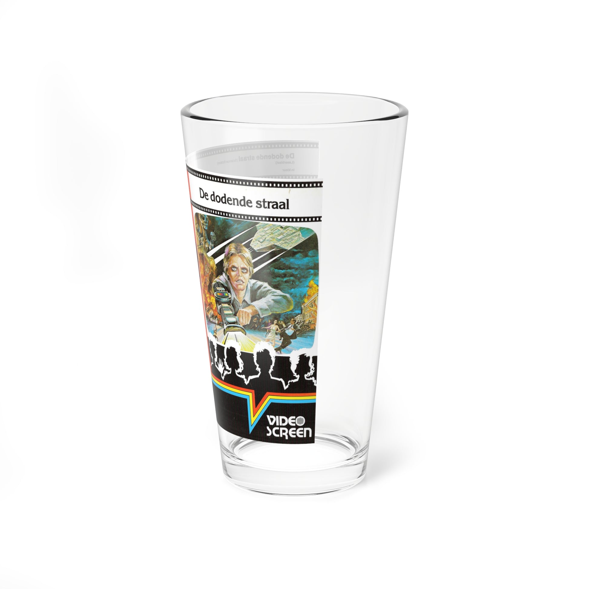 LASERBLAST (VHS COVER) Pint Glass 16oz-Go Mug Yourself