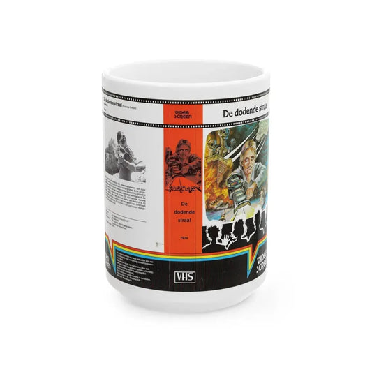 LASERBLAST (VHS COVER) - White Coffee Mug 15oz - Go Mug Yourself