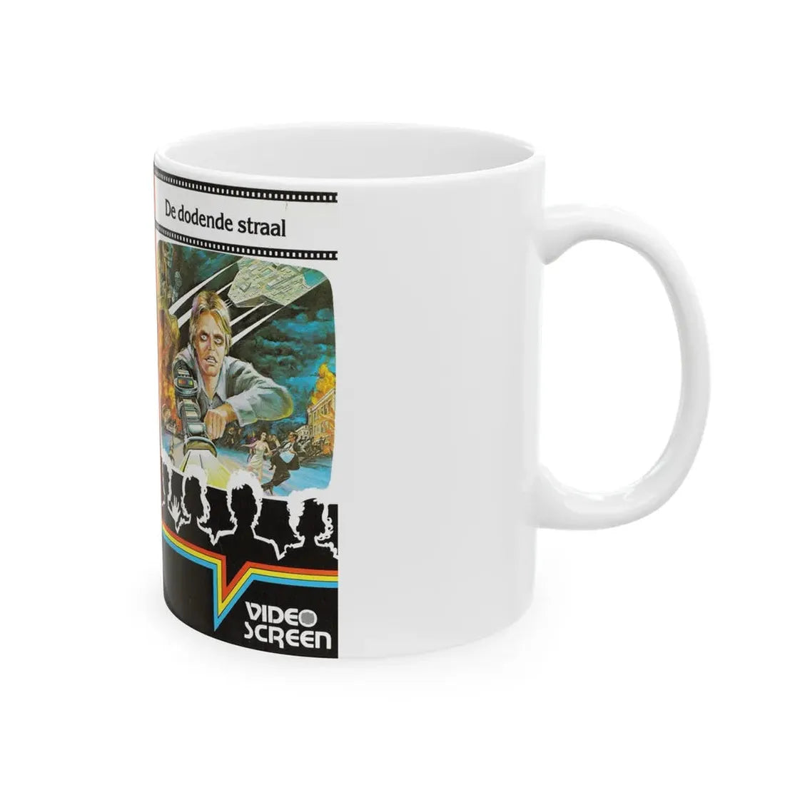 LASERBLAST (VHS COVER) - White Coffee Mug - Go Mug Yourself