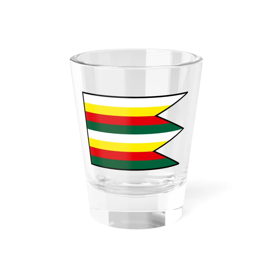 Laskovce Michalovce Flag (Slovakia) Shot Glass 1.5oz 1.5oz - Go Mug Yourself