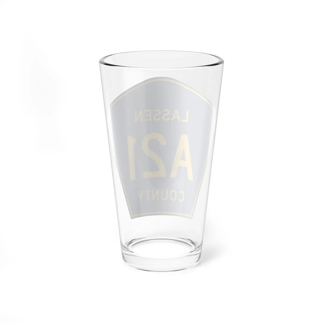 Lassen County A21 (California) (Road Sign) Pint Glass 16oz - Go Mug Yourself