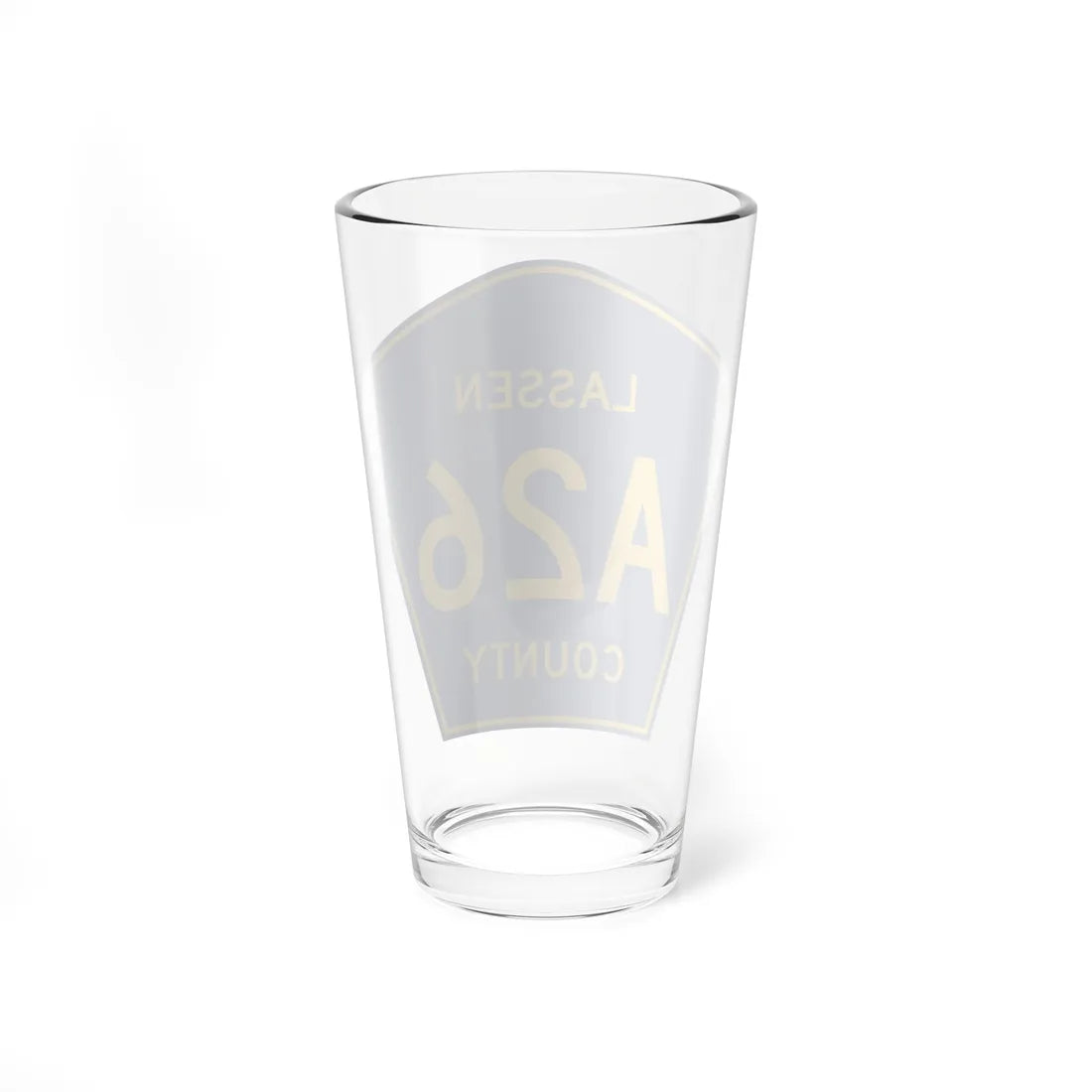 Lassen County A26 (California) (Road Sign) Pint Glass 16oz - Go Mug Yourself