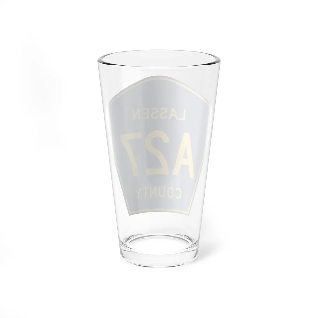 Lassen County A27 (California) (Road Sign) Pint Glass 16oz - Go Mug Yourself