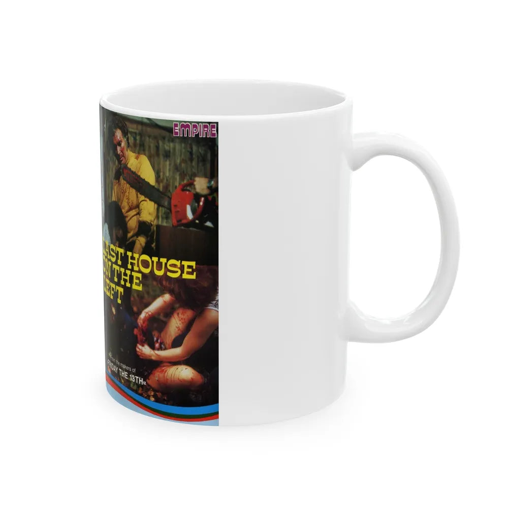 LAST HOUSE ON THE LEFT EMPIRE VIDEO (VHS COVER) - White Coffee Mug-Go Mug Yourself