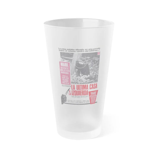 LAST HOUSE ON THE LEFT (ITALIAN) 1972 Movie Poster - Frosted Pint Glass 16oz-16oz-Frosted-Go Mug Yourself