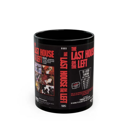 LAST HOUSE ON THE LEFT REPLAY VIDEO (VHS COVER) - Black Coffee Mug-11oz-Go Mug Yourself