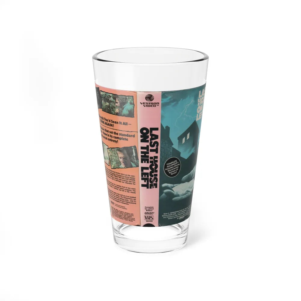 LAST HOUSE ON THE LEFT VESTRON VIDEO (VHS COVER) Pint Glass 16oz-16oz-Go Mug Yourself