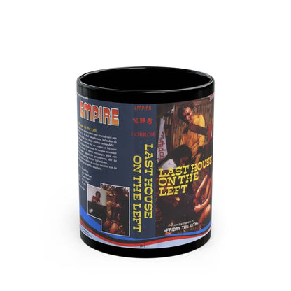 LAST HOUSE ON THE LEFT (VHS COVER) - Black Coffee Mug-11oz-Go Mug Yourself