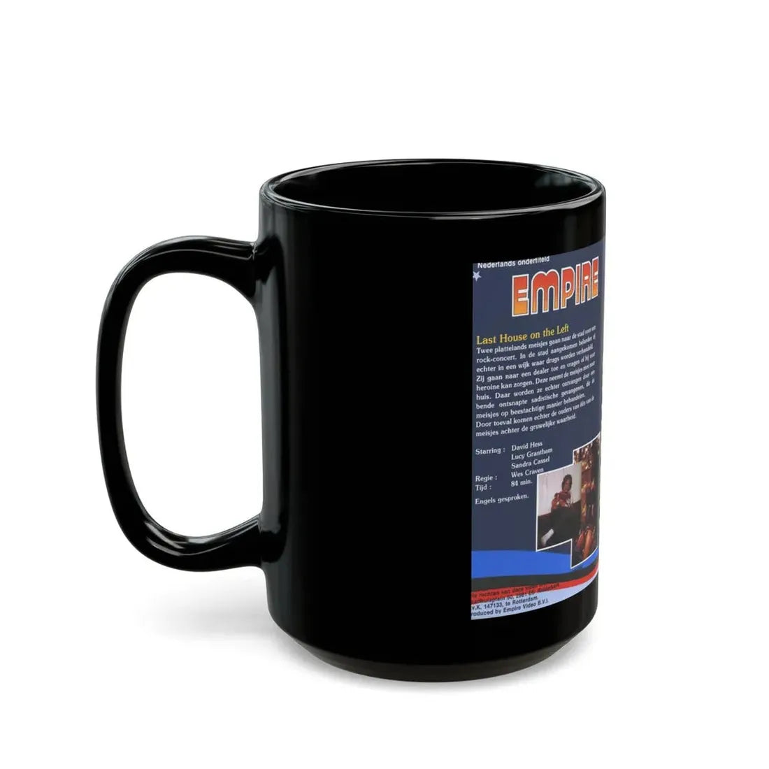 LAST HOUSE ON THE LEFT (VHS COVER) - Black Coffee Mug - Go Mug Yourself