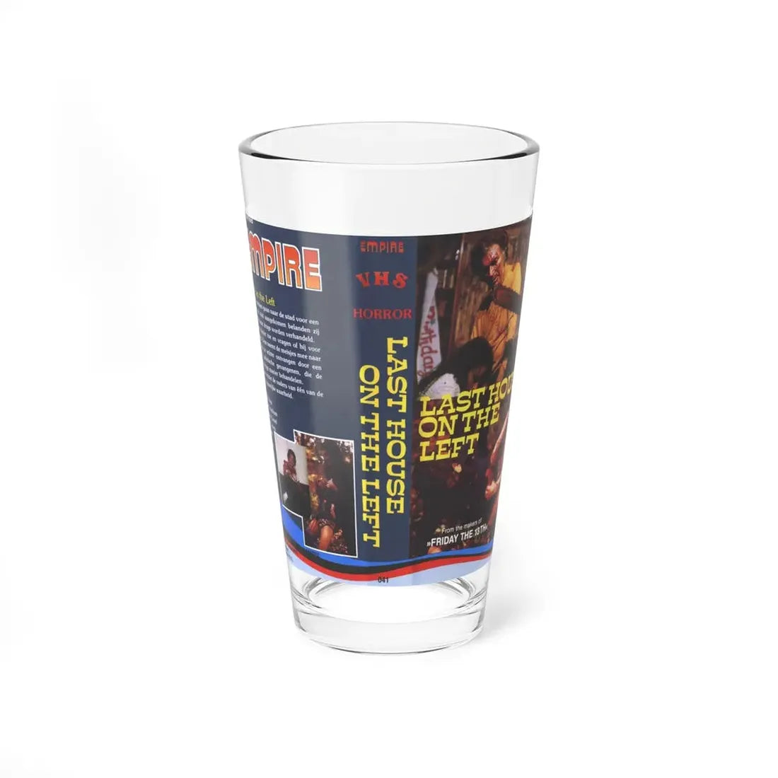 LAST HOUSE ON THE LEFT (VHS COVER) Pint Glass 16oz 16oz - Go Mug Yourself