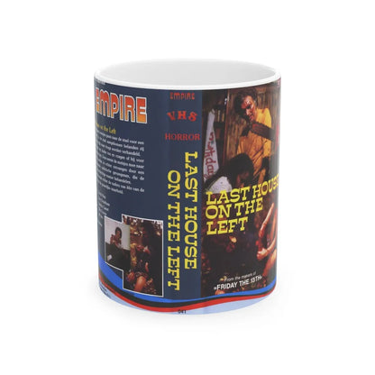 LAST HOUSE ON THE LEFT (VHS COVER) - White Coffee Mug-11oz-Go Mug Yourself