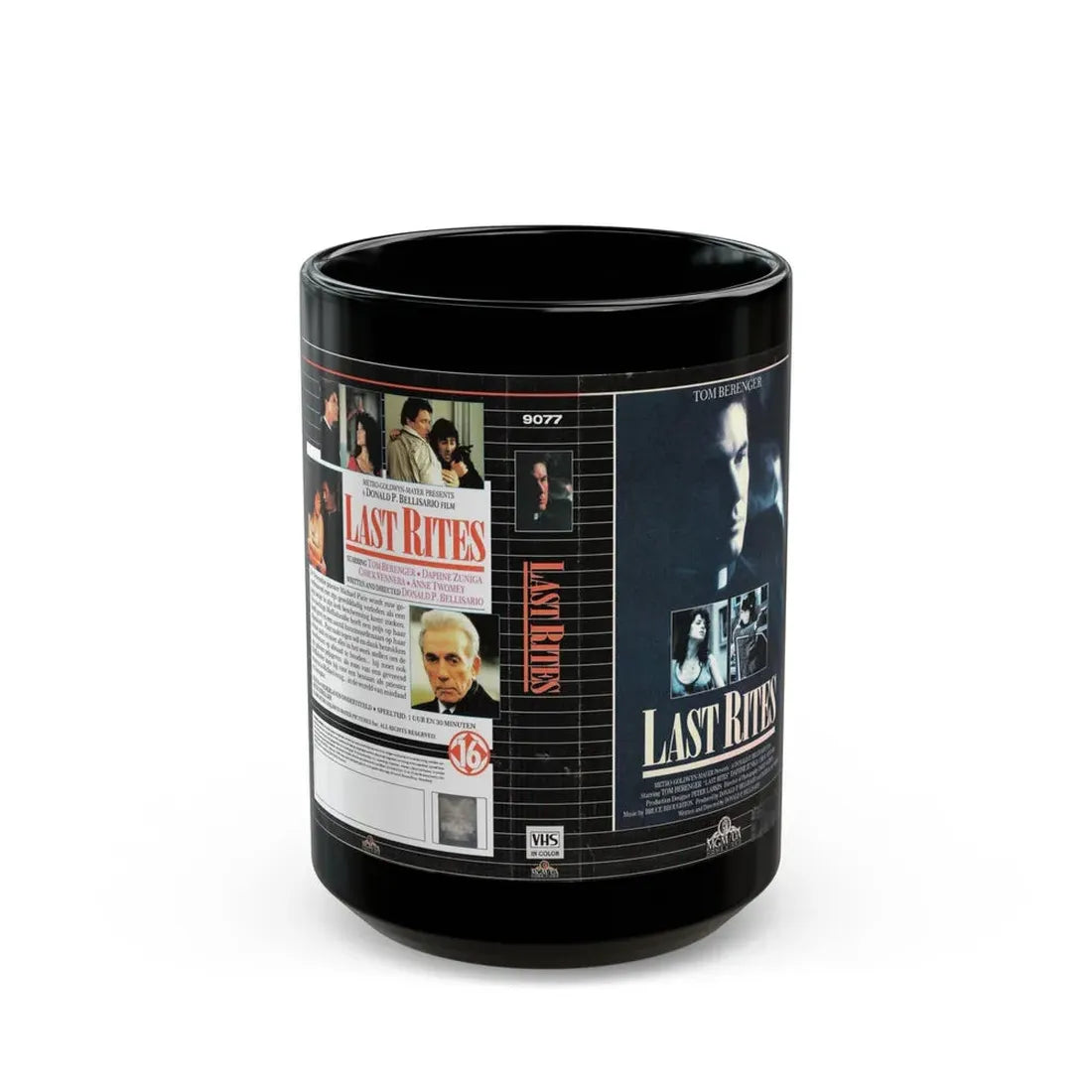 LAST RITES (VHS COVER) - Black Coffee Mug 15oz - Go Mug Yourself