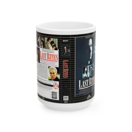 LAST RITES (VHS COVER) - White Coffee Mug-15oz-Go Mug Yourself