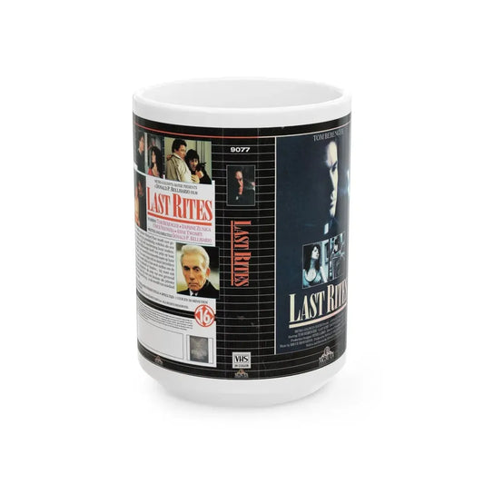 LAST RITES (VHS COVER) - White Coffee Mug 15oz - Go Mug Yourself