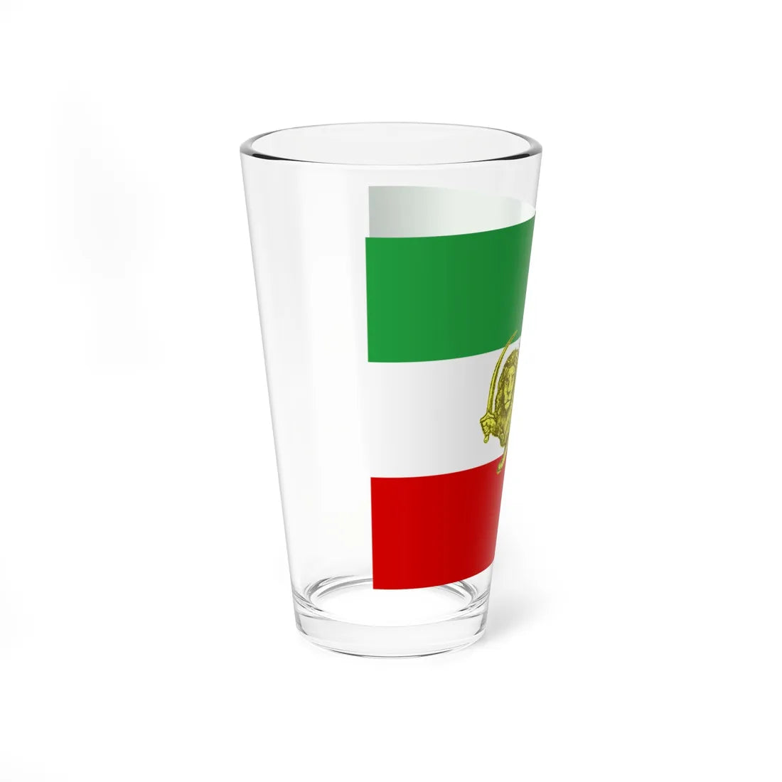 Late 19th and early 20th century flag of Persia (Iran) Pint Glass 16oz - Go Mug Yourself