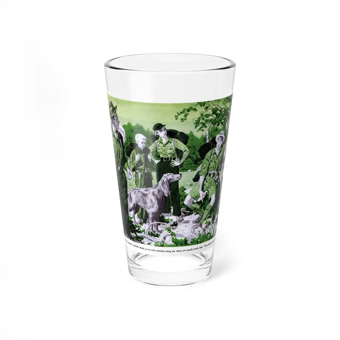 Late Honeymoon, Collier's, August 9, 1952 - Pint Glass 16oz 16oz - Go Mug Yourself