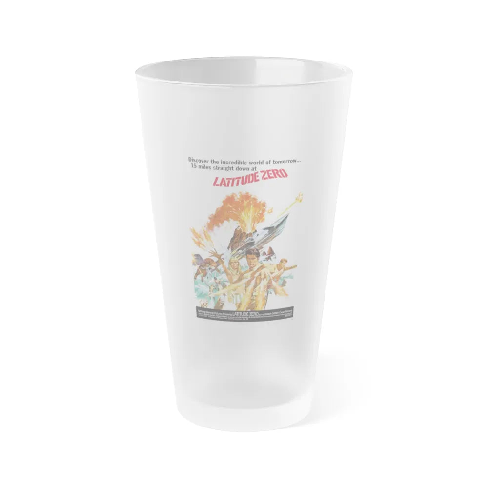 LATITUDE ZERO (2) 1969 Movie Poster - Frosted Pint Glass 16oz-16oz-Frosted-Go Mug Yourself