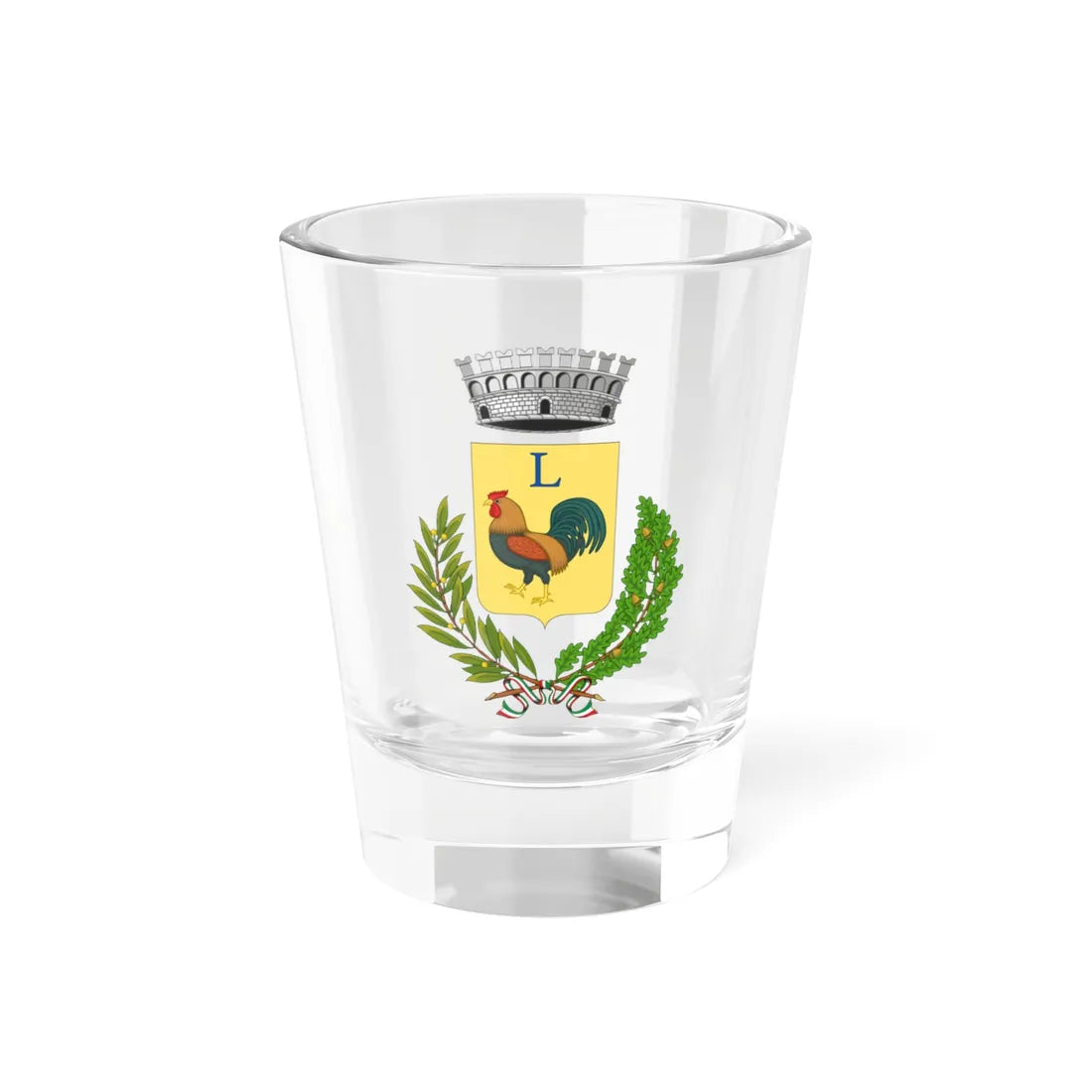 Lattarico-Stemma (Italy) (Coat of Arms) Shot Glass 1.5oz 1.5oz - Go Mug Yourself