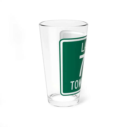 Latty Township Route 76 Paulding County Ohio (Ohio) (Road Sign) Pint Glass 16oz - Go Mug Yourself