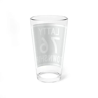 Latty Township Route 76 Paulding County Ohio (Ohio) (Road Sign) Pint Glass 16oz - Go Mug Yourself