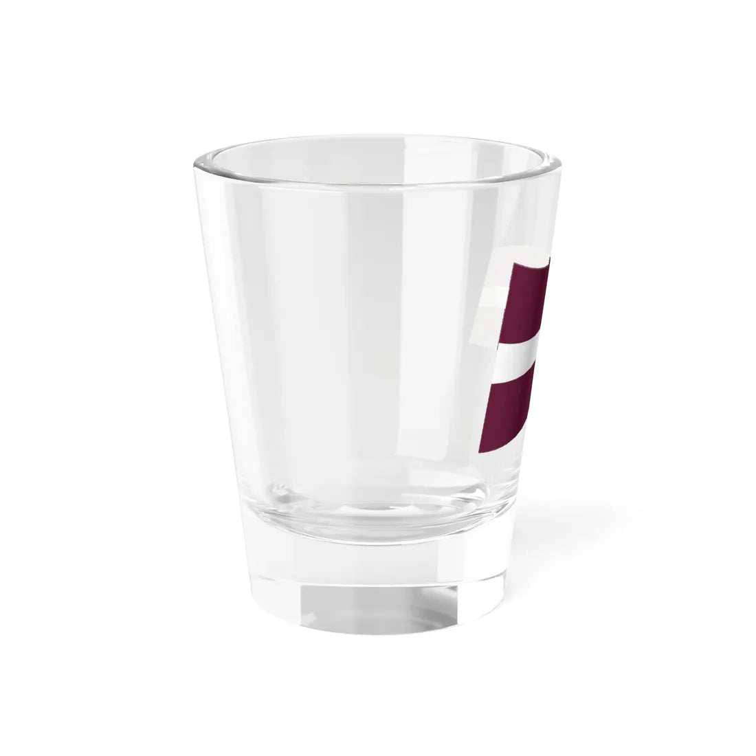 Latvia Flag - iconic waving (Latvia) Shot Glass 1.5oz - Go Mug Yourself