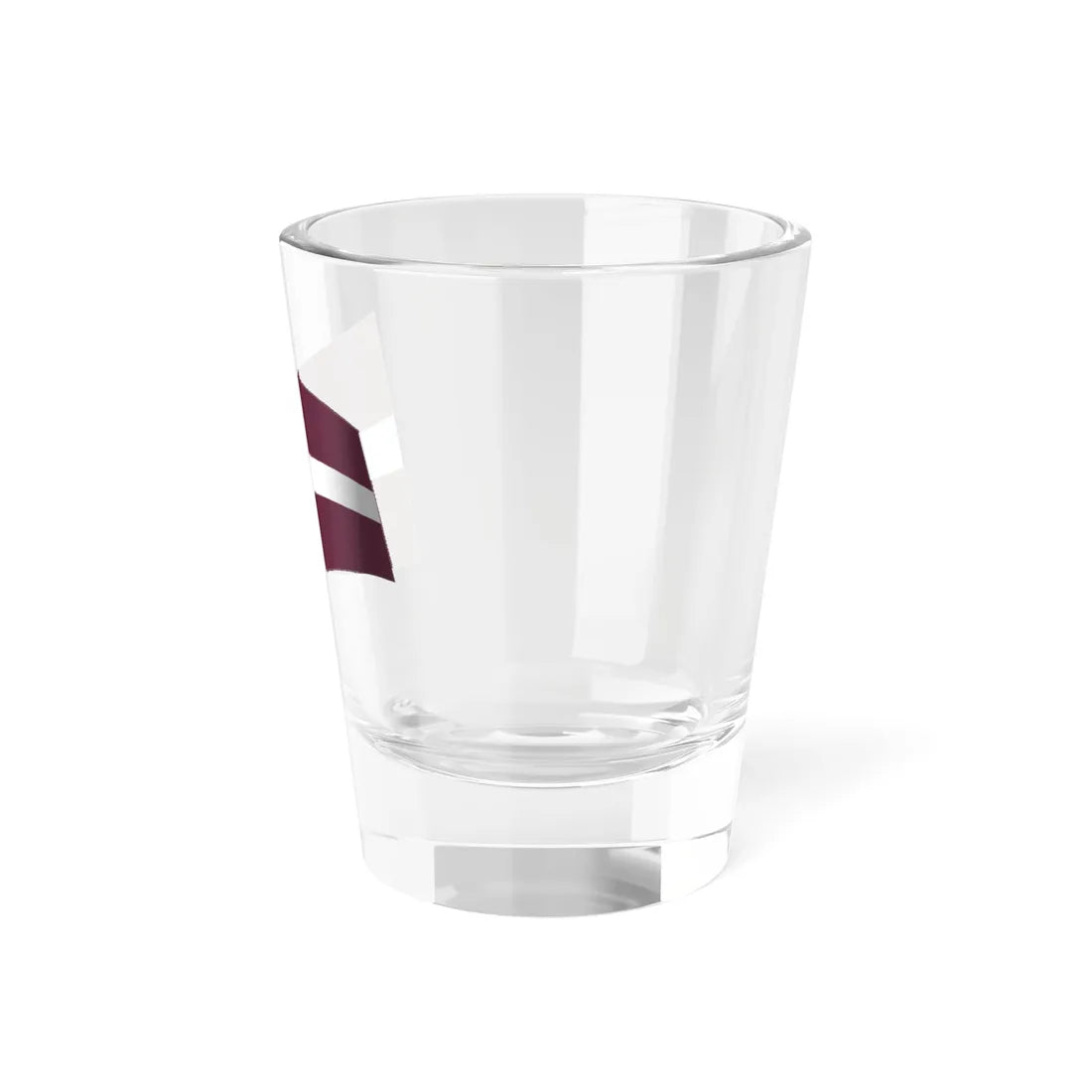 Latvia Flag - iconic waving (Latvia) Shot Glass 1.5oz - Go Mug Yourself