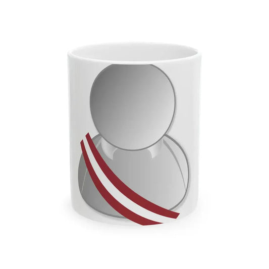 Latvia politic personality icon (Latvia) White Coffee Mug 11oz - Go Mug Yourself