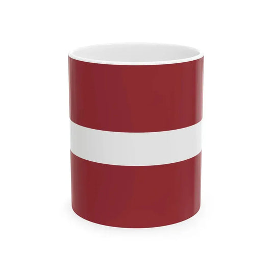 Latvijas Republika Latvia 16-9 (Latvia) White Coffee Mug 11oz - Go Mug Yourself