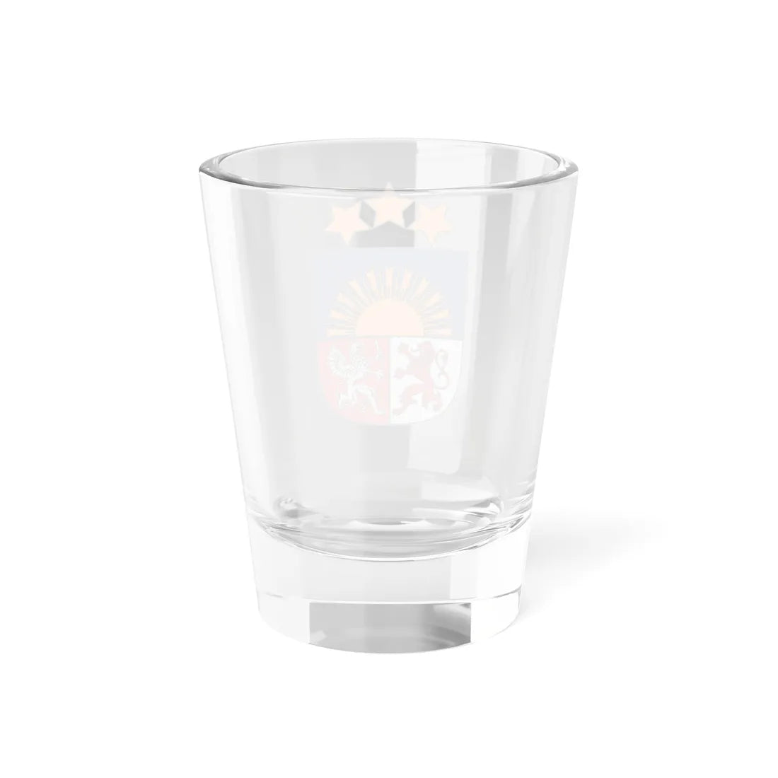 Latvijas Republikas mazais ģerbonis (Latvia) (Coat of Arms) Shot Glass 1.5oz - Go Mug Yourself