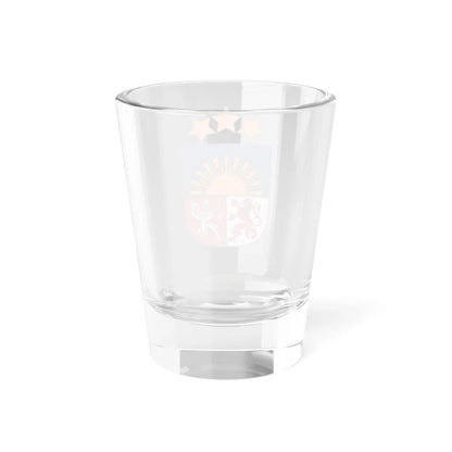 Latvijas Republikas mazais ģerbonis (Latvia) (Coat of Arms) Shot Glass 1.5oz - Go Mug Yourself