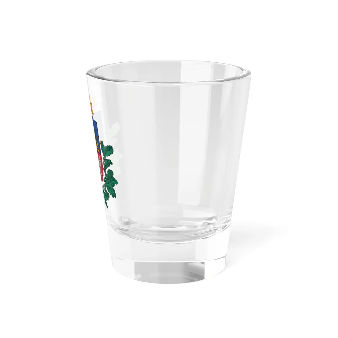 Latvijas Republikas papildinātais mazais ģerbonis (Latvia) (Coat of Arms) Shot Glass 1.5oz - Go Mug Yourself