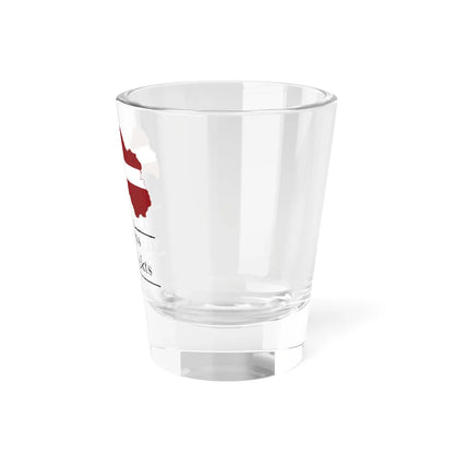 Latvijas vikiprojekta logo (Latvia) Shot Glass 1.5oz - Go Mug Yourself