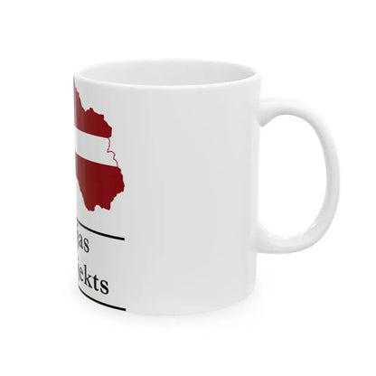 Latvijas vikiprojekta logo (Latvia) White Coffee Mug - Go Mug Yourself