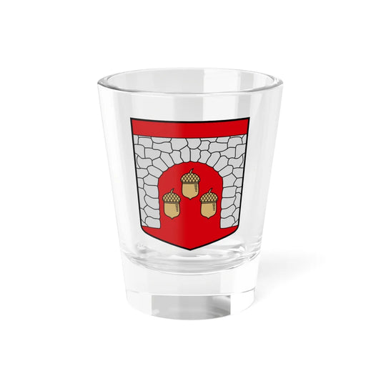 Lauberes pagasta ģerbonis (Latvia) (Coat of Arms) Shot Glass 1.5oz 1.5oz - Go Mug Yourself