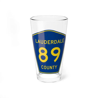 Lauderdale County Route 89 AL (Alabama) (Road Sign) Pint Glss 16oz 16oz - Go Mug Yourself