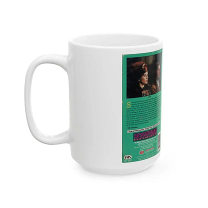 LAW OF THE LAND DON JOHNSON (VHS COVER) - White Coffee Mug - Go Mug Yourself