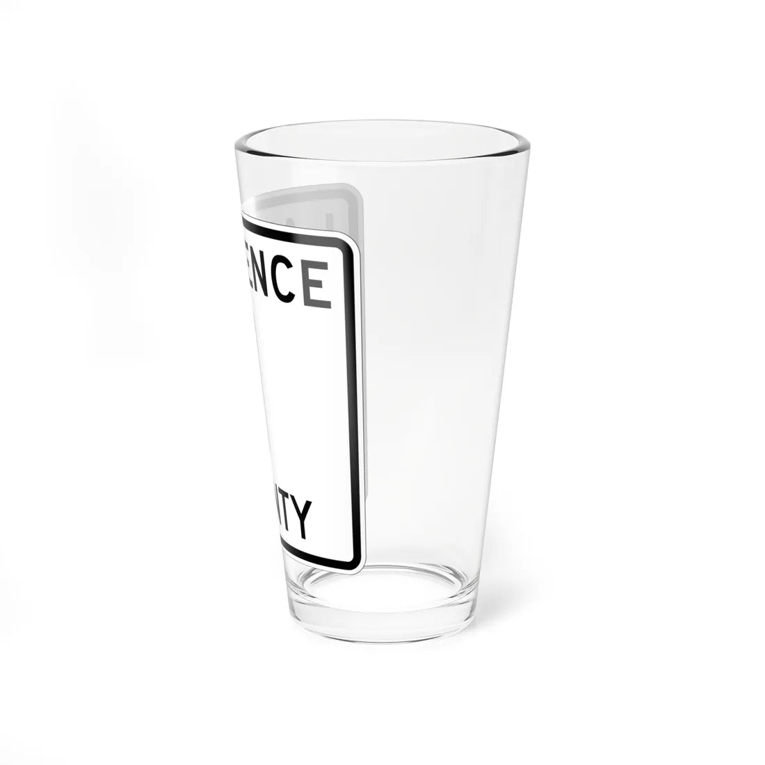 Lawrence County Route 1 OH (Ohio) (Road Sign) Pint Glass 16oz - Go Mug Yourself