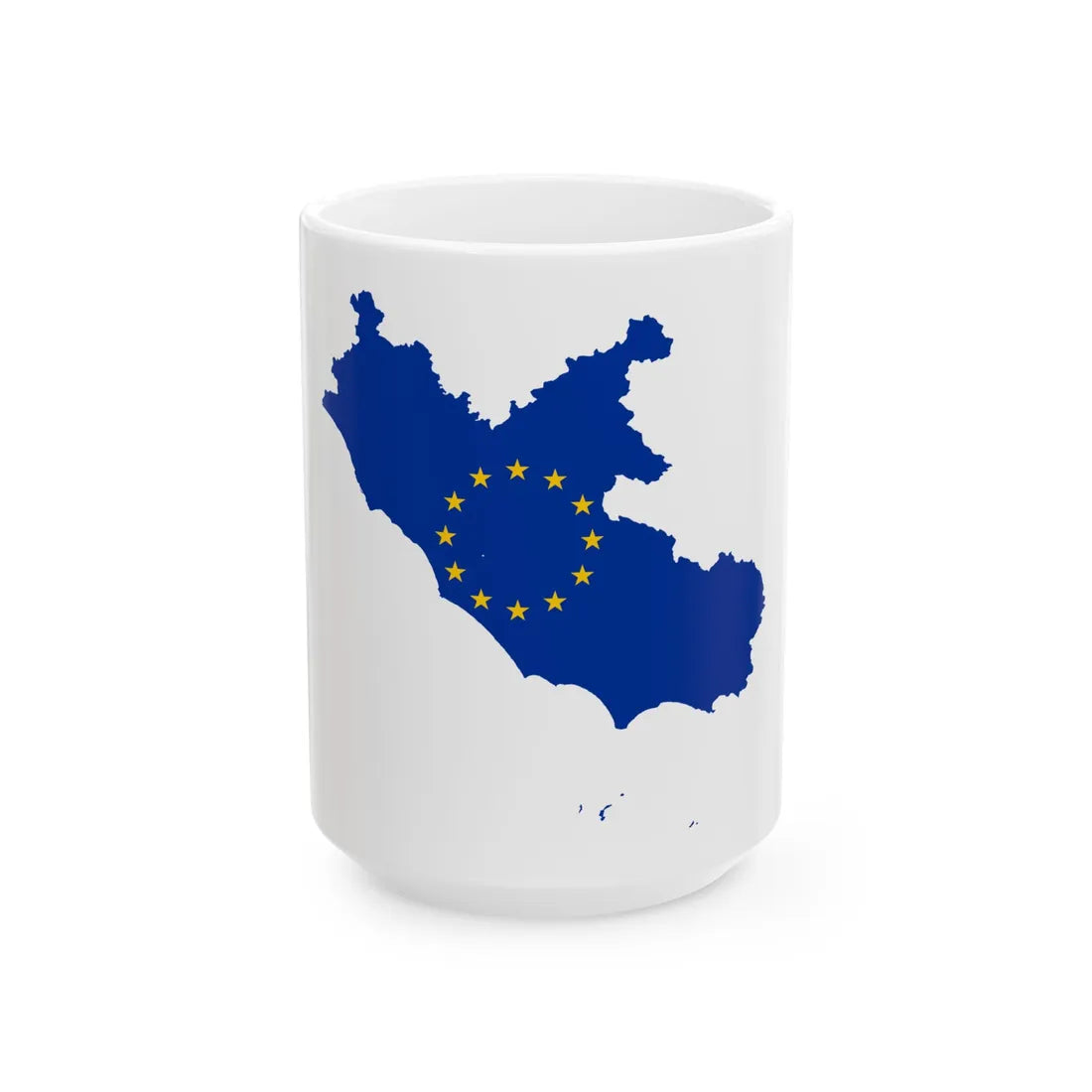 Lazio EU (Italy) White Coffee Mug 15oz - Go Mug Yourself