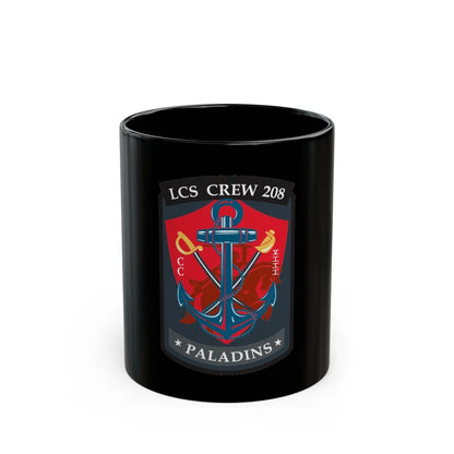 LCS CREW 208 (U.S. Navy) Black Coffee Mug-11oz-Go Mug Yourself