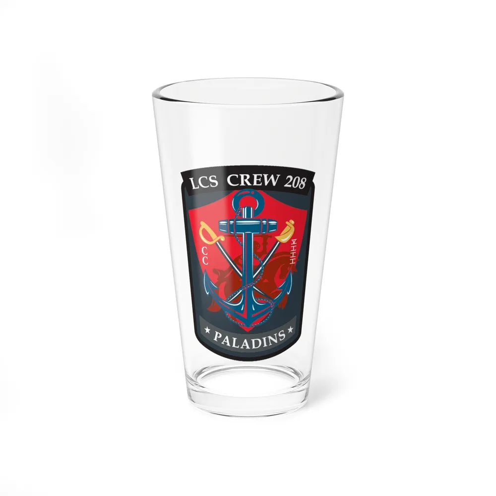 LCS CREW 208 (U.S. Navy) Pint Glass 16oz-16oz-Go Mug Yourself