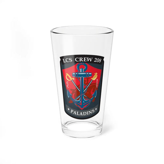 LCS CREW 208 (U.S. Navy) Pint Glass 16oz-16oz-Go Mug Yourself