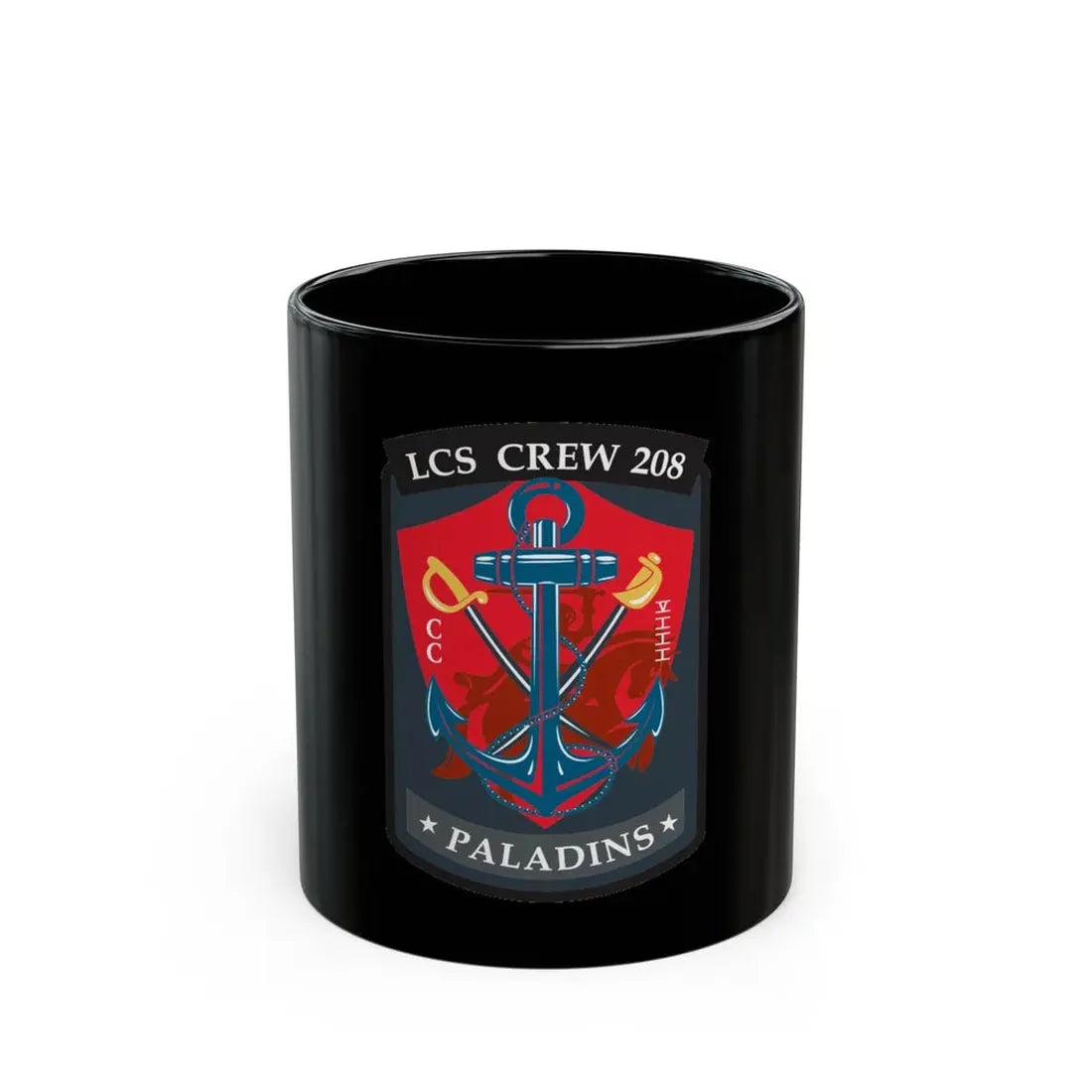 LCS CREW 208 (U.S. Navy) Black Coffee Mug 11oz - Go Mug Yourself