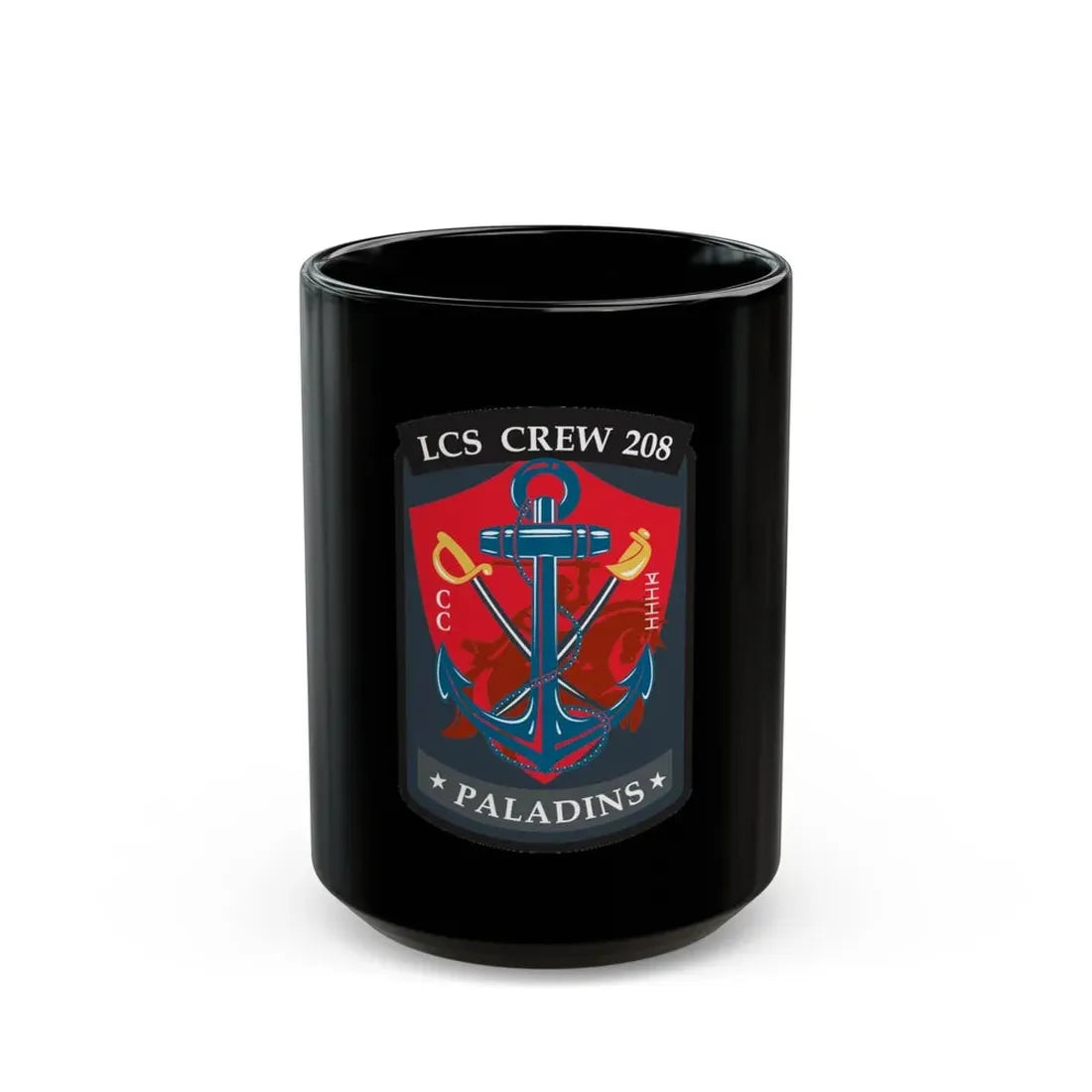 LCS CREW 208 (U.S. Navy) Black Coffee Mug 15oz - Go Mug Yourself