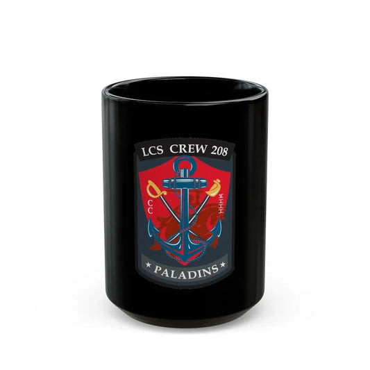 LCS CREW 208 (U.S. Navy) Black Coffee Mug 15oz - Go Mug Yourself