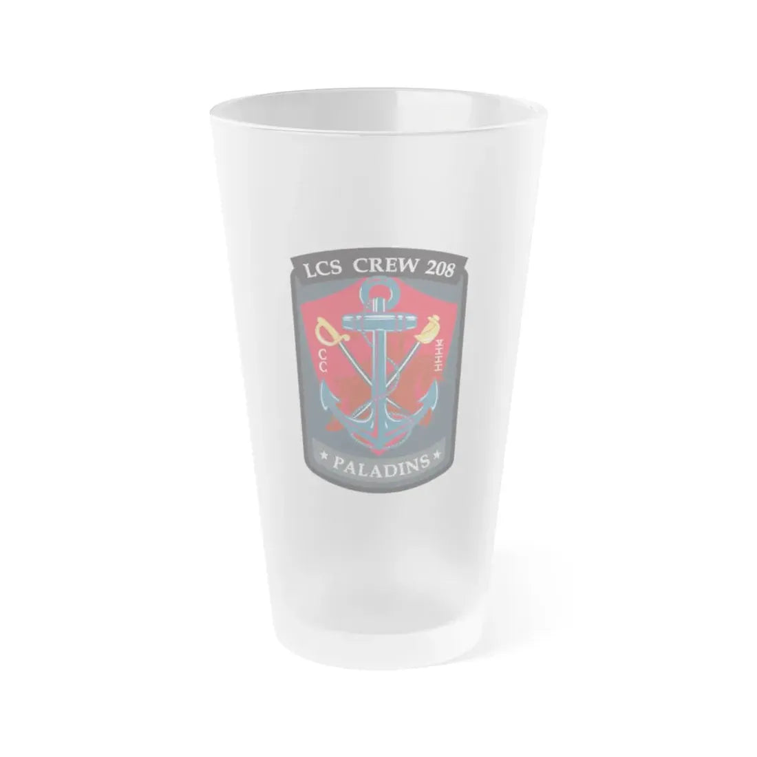 LCS CREW 208 (U.S. Navy) Frosted Pint Glass 16oz Default Title - Go Mug Yourself