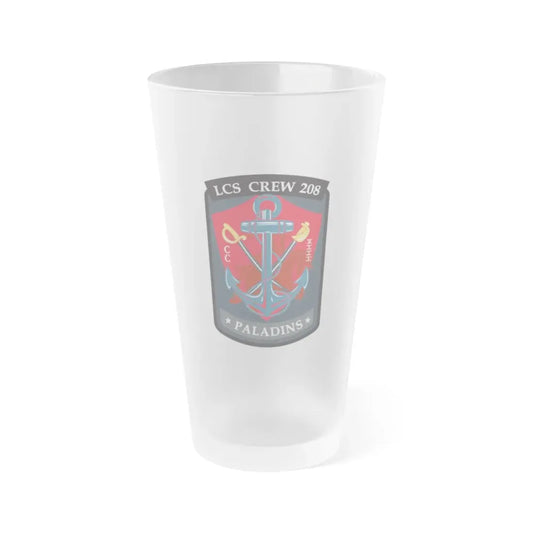 LCS CREW 208 (U.S. Navy) Frosted Pint Glass 16oz Default Title - Go Mug Yourself