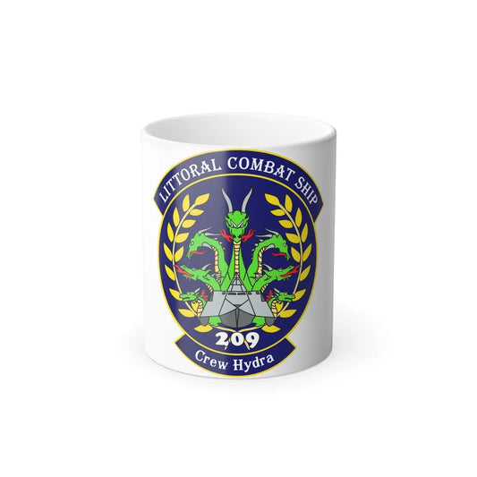 LCS Littoral Combat Ship Crew Hydra (U.S. Navy) Color Changing Mug 11oz-11oz-Go Mug Yourself