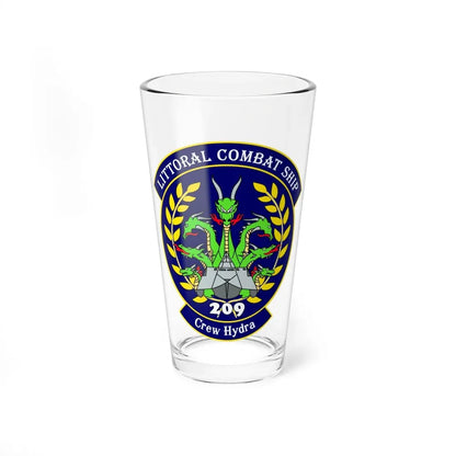 LCS Littoral Combat Ship Crew Hydra (U.S. Navy) Pint Glass 16oz 16oz - Go Mug Yourself
